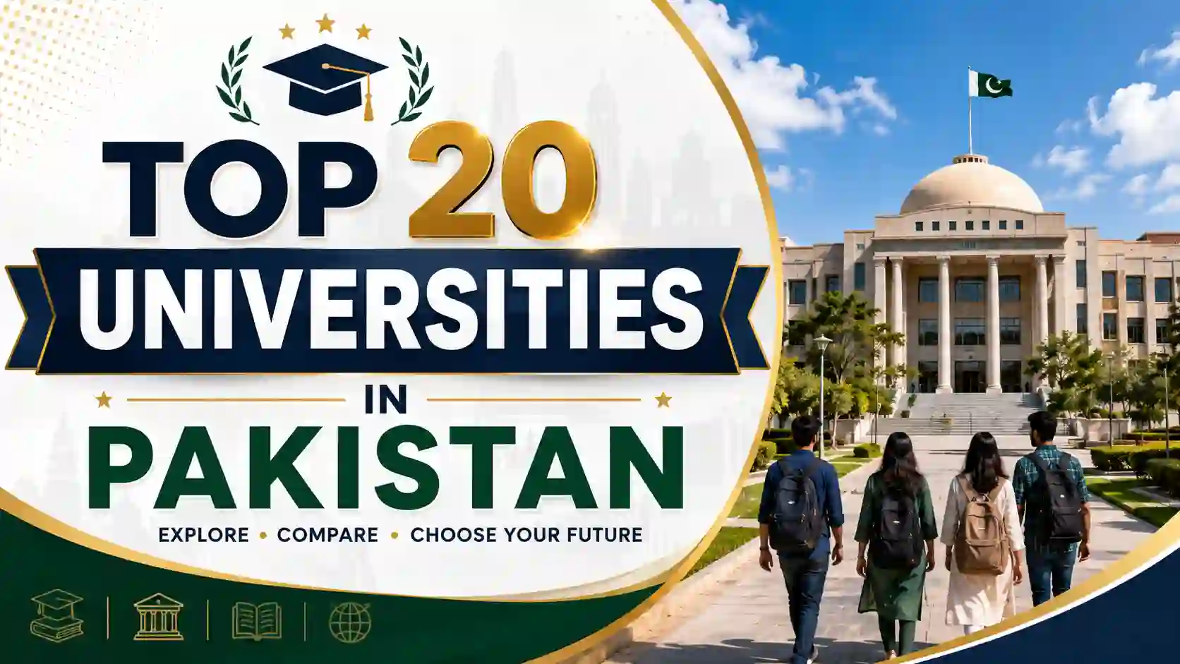 Top 20 Universities in Pakistan - University campuses and students